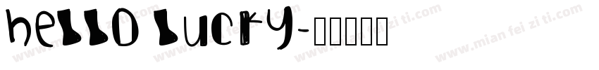 hello lucky字体转换